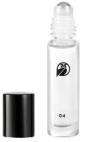 Clear roll-on tube of Stryx concealer with the cap removed and placed beside it, featuring a minimalist black logo and labeled "04" near the base.